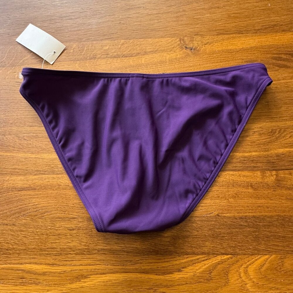CALVIN KLEIN Tankini Swimsuit Set Womens 12 NEW Purple Two Piece Tank Bikini NWT - Picture 6 of 14